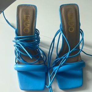 Brand new blue ego official heels